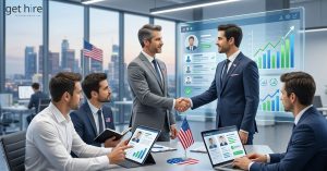 Recruitment professionals partnering with businesses to deliver scalable hiring solutions across the USA.